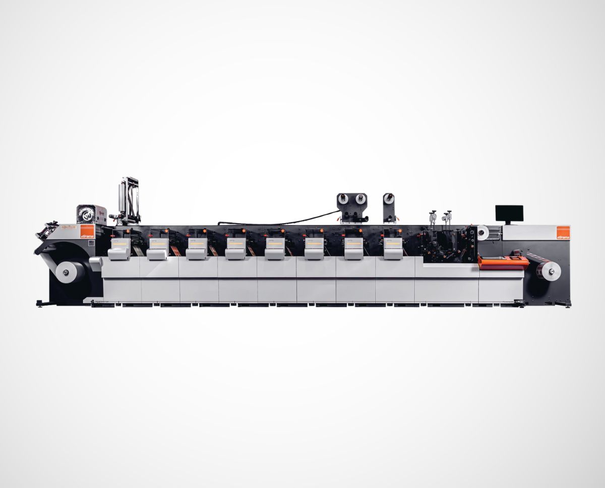 ETIRAMA SPS4 – 8 Color SERVO DRIVEN FLEXOGRAPHIC LABEL PRESS